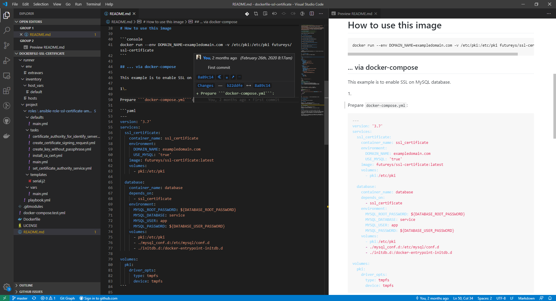 Visual Studio Code 画面